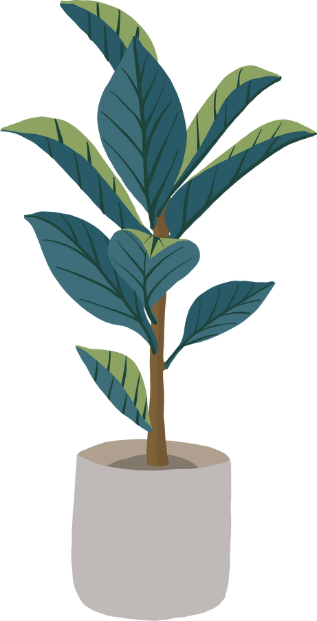 Potted Plant Illustration